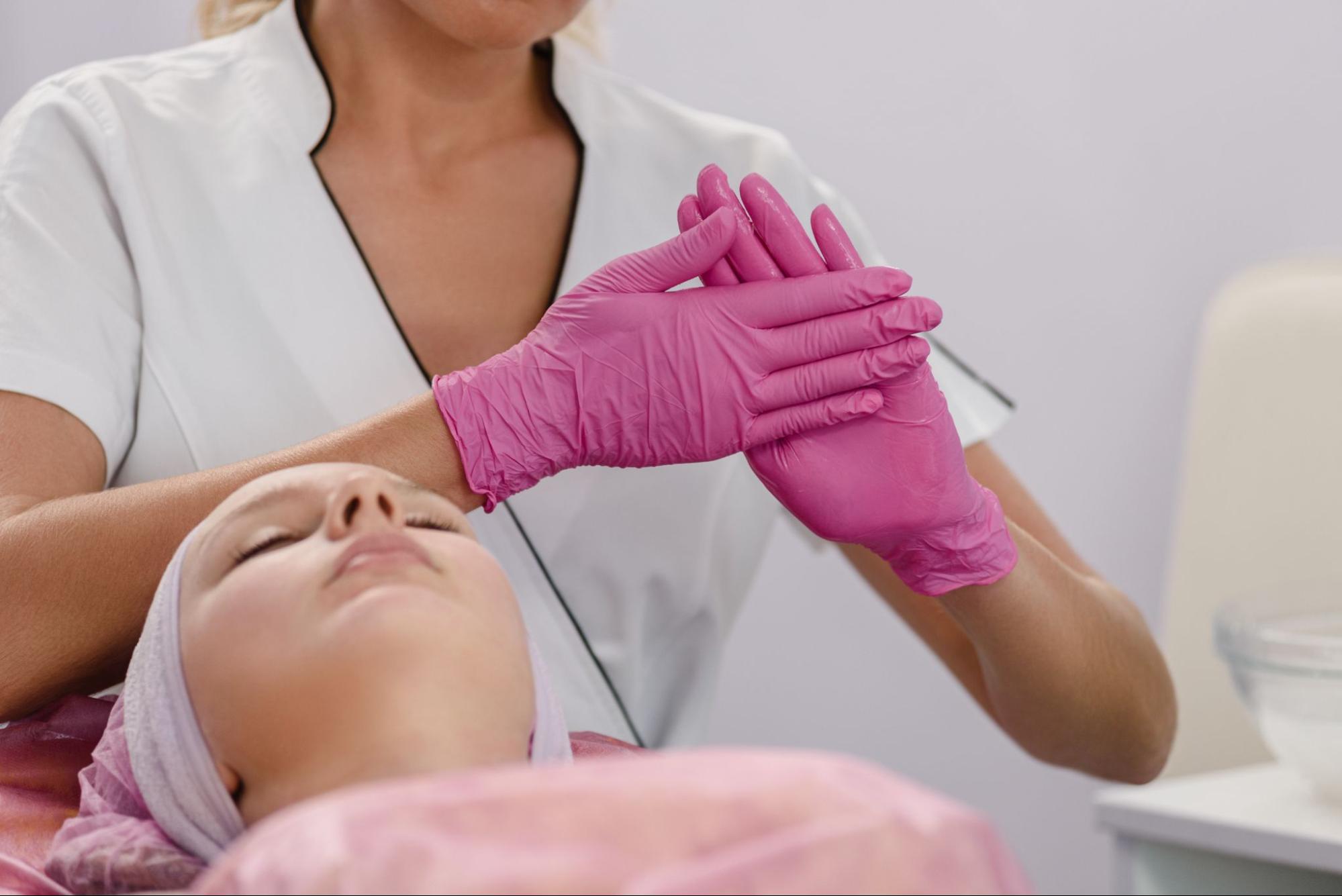 image1 Professional performing a Diamond Glow facial in Safety Harbor to restore skin hydration and radiance.